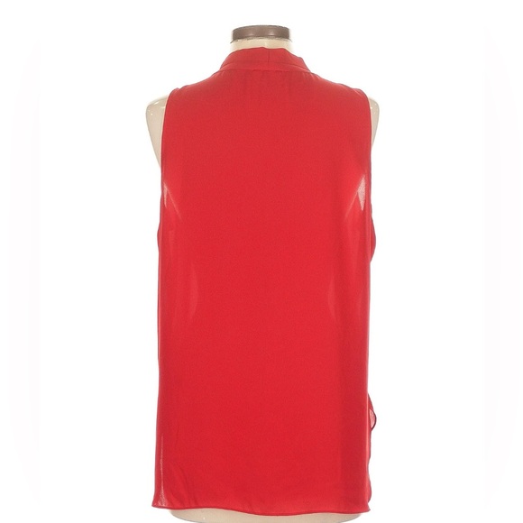 Vince Camuto Vibrant Red Sleeveless Blouse - Picture 2 of 4